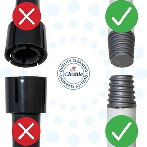 Perforated Strip Mop - Superior dirt pick - up. Replacement head. - blue by Mr Cleanie