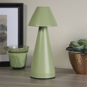 Rechargeable Sage Cone Table Lamp - Sage by Lighting Collection