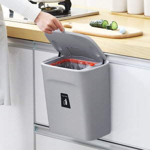 Kitchen Hanging Trash Can - White by lifeideas