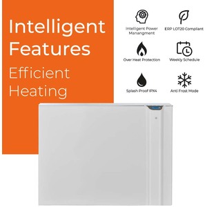 Radialight Klima Electric Panel Heater, Wall Mounted - White by Radialight