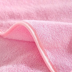 Animal Cartoon Bath Towel Baby Hooded - Pink by Dyzi