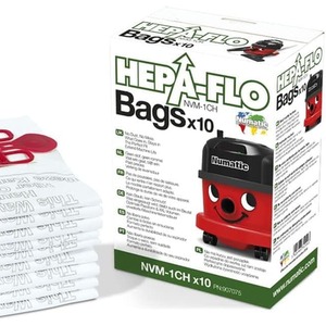 10 Henry Vacuum Bags HepaFlo NVM1CH 907075 - White by Henry