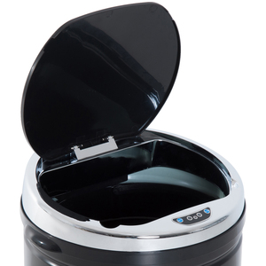 HOMCOM Stainless Steel Automatic Sensor Waste Bin - Black / 32l / 42l by HOMCOM