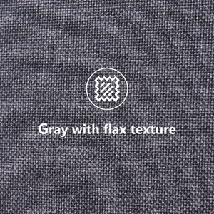 Upholstered Bed with Winged Headboard, Wood Slat Support - Grey by Abrihome