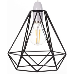 Metal Cage Pendant Light Shade - Black by Giggi