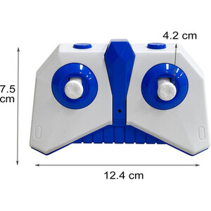 Mini Remote Conntrolled Stunt Car - Blue and White