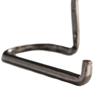 W180mm Curly Iron Toilet Roll Holder Raw - Raw by Hammer and Tongs