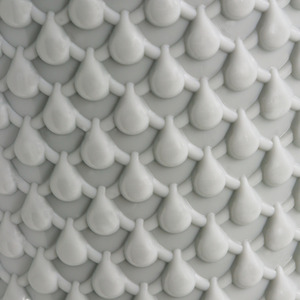 Droplette Design Plastic Lidded Bin - Grey / 1.10kg by JVL