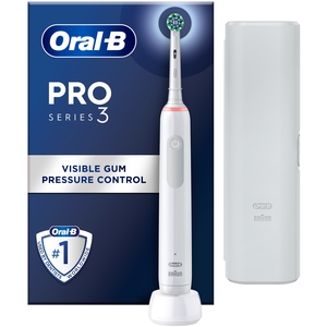 Oral-B Pro Series 3 White Electric Toothbrush Travel Case - White by Oral-B
