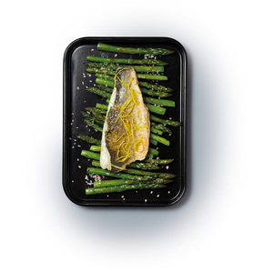 MasterClass Vitreous Enamel Baking Tray - Black / 24cm by MasterClass