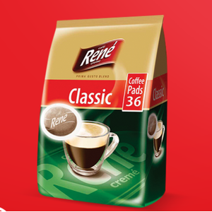 Philips Senseo Cafe Rene Regular Classic Roast Coffee Pads - Brown by CAFE-RENE
