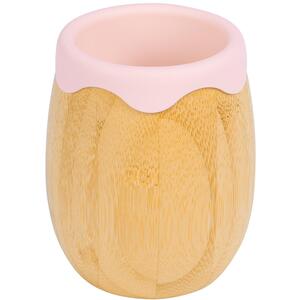 130ml Bamboo Baby Trainer Cup - Pastel Pink / 8cm by Tiny Dining