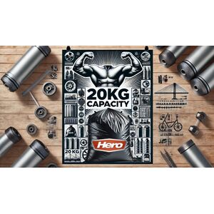 Hero 90L Tie Top Bin Bag Liners Extra Strong - Black by Hero