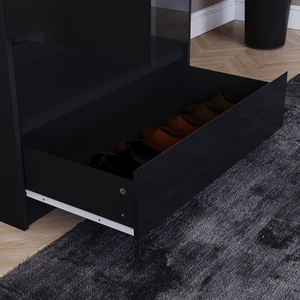 Vida Designs Glinton 3 Piece FSC Certified Bedroom Set - Black by Vida Designs