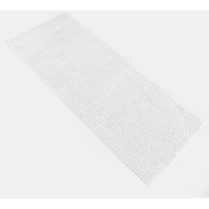 Chenille Noodle Non-Slip Bath Mat - White / 110cm / 45cm by Brentfords