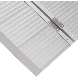 HOMCOM 3ft Aluminium Folding Wheelchair Ramp And Mobility Suitcase - Silver by HOMCOM