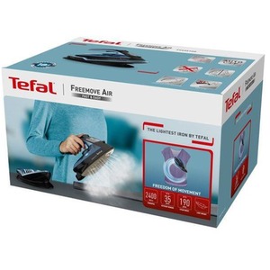 Tefal FV6551G0 Freemove Air 2400W 0.25L Cordless Steam Iron - Black by Tefal