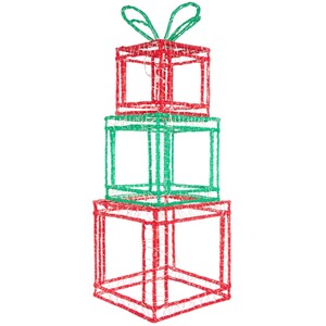 Acrylic Festive Present Stack