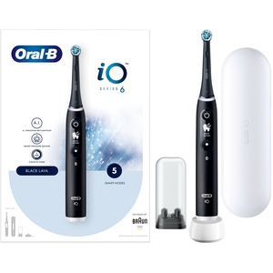 Oral-B iO6 Black Lava Ultimate Clean Electric Toothbrush - Black by Oral-B