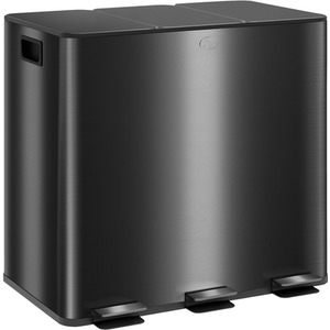 HOMCOM 15L Triple Kitchen Bin with Removable Inner Buckets by HOMCOM