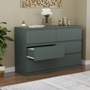 Denver Bedroom Set (2 Drawer Bedside, 6 Drawer Chest, 2 Door 2 Drawer Wardrobe) by Vida Designs