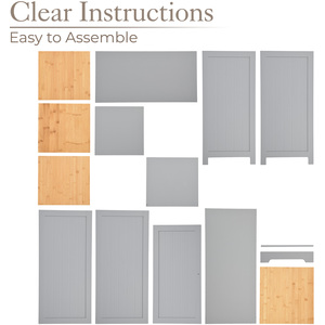 Tallboy Bathroom Cabinet - Grey by Christow