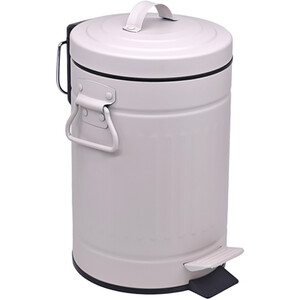 Bathroom Pedal Bin 3L - White