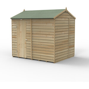 4LIFE Reverse Apex Shed 8x6 - Without Base / 0 / 1 / No Installation by Forest Garden