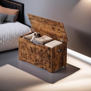 Storage Bench and Chest with Safety Hinges - Brown by Modcraft