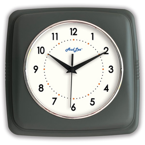 Retro Indoor Wall Clock - Dark Grey by Audlee