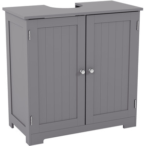 Priano 2 Door Under Sink Cabinet - Light Grey by Vida Designs