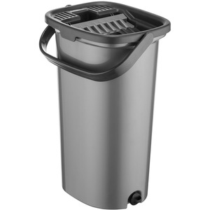 Essentials Flat Mop and Bucket - Grey by Ourhouse