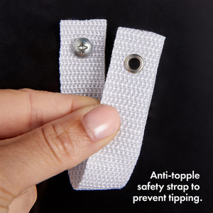 Shrewsbury Tall Bathroom Cabinet with Shutter Style Door - Black by VonHaus