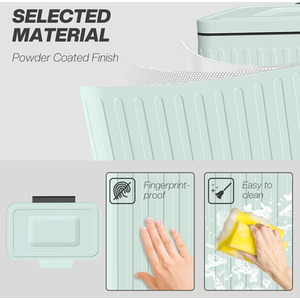 HOMCOM Dual 20L Kitchen Double Bin with Soft-Close Lid by HOMCOM