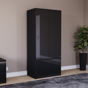 Vida Designs Glinton 4 Piece FSC Certified Bedroom Set- Black by Vida Designs