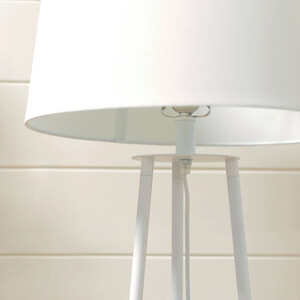 Evie Shelf Floor Lamp - White