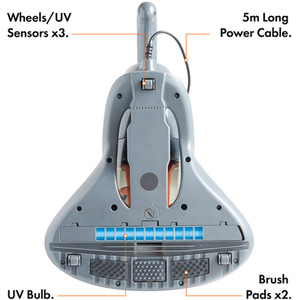 UV Vacuum Cleaner with Attachments - Orange by VonHaus