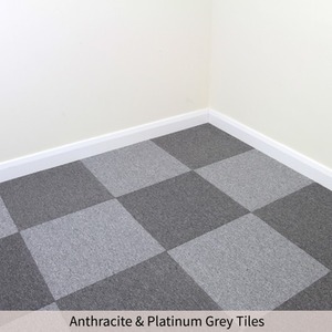 20 x Carpet Tiles 5m2 Anthracite - Anthracite by Monstershop