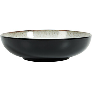 Black Kyanite Large Serving Bowl - Black and White