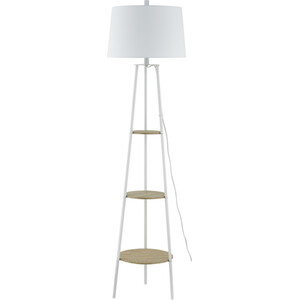 Evie Shelf Floor Lamp - White