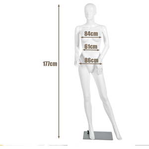 Female Mannequin Full Body Manikin - White by Costway