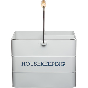Living Nostalgia French Grey Housekeeping Tin - Grey by KITCHENCRAFT