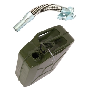 20L British Army Style Fuel Oil Can - Green - Green by GW Brands