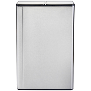 Double Compartment Stainless Steel Kitchen Bin - Silver / 60l by Charles Bentley