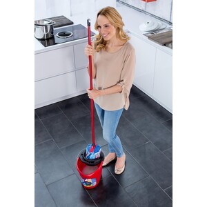 Vileda SuperMocio Bucket and Wringer - Red by Vileda