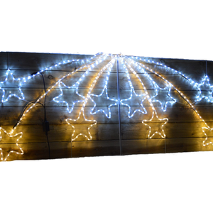 Twinkling Star Rope Light Silhouette Warm LEDs - White by Samuel Alexander