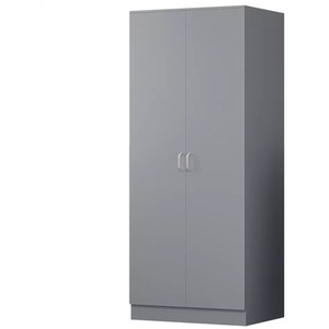 3 Piece Wardrobe Set Bedside 4 Drawer Cabinet Bedroom Furniture - Grey by Wyld and Coco