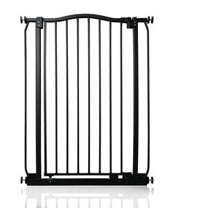 Extra Tall Curved Top Safety Gate - Matt Black / 71cm - 80cm by Safetots