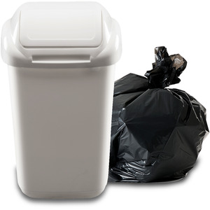Waste Bin with Secure Lid 15-30-50L - White / 50l by Home Centre