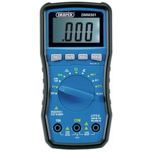 Draper Automotive Digital Multimeter - Blue/Black by Draper